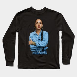 Sade Adu Vintage Singer Retro Tour Concert Long Sleeve T-Shirt